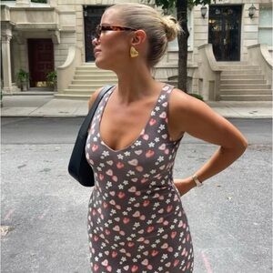 Djerf Avenue Midnight Strawberry Dress